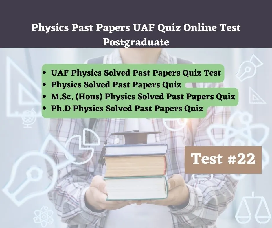Physics Past Papers UAF Quiz Online Test Postgraduate
