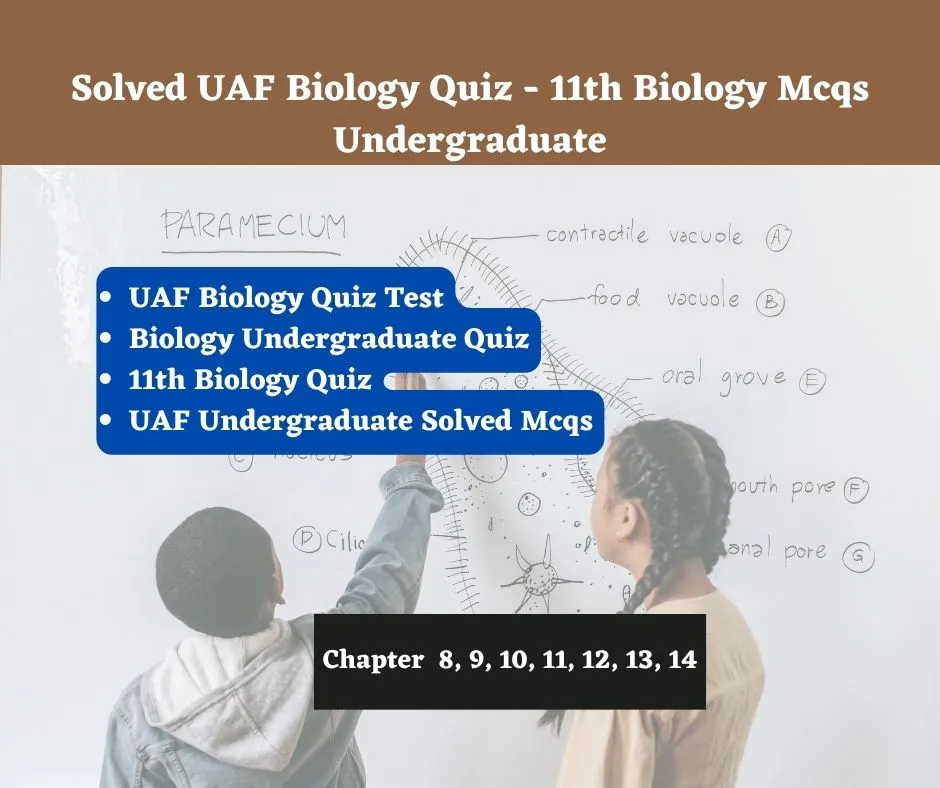 Solved UAF Biology Quiz - 11th Biology Mcqs Undergraduate